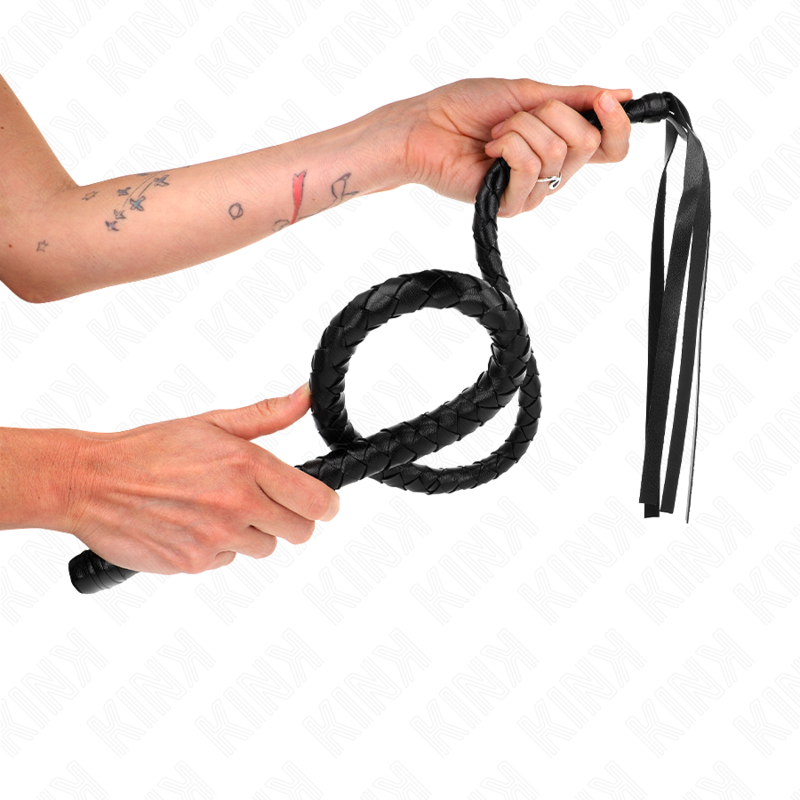 Kink Long Whip with Beads 110 cm - Látigo de Impacto