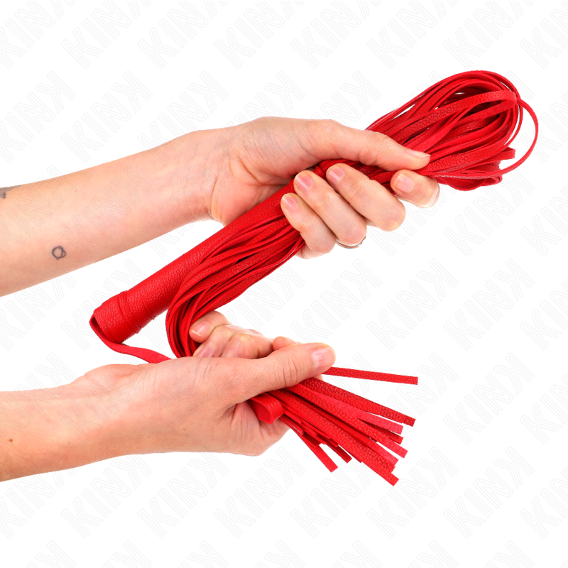 KINK Red Soft PVC Whip 70 cm - Látigo de Cola Suave