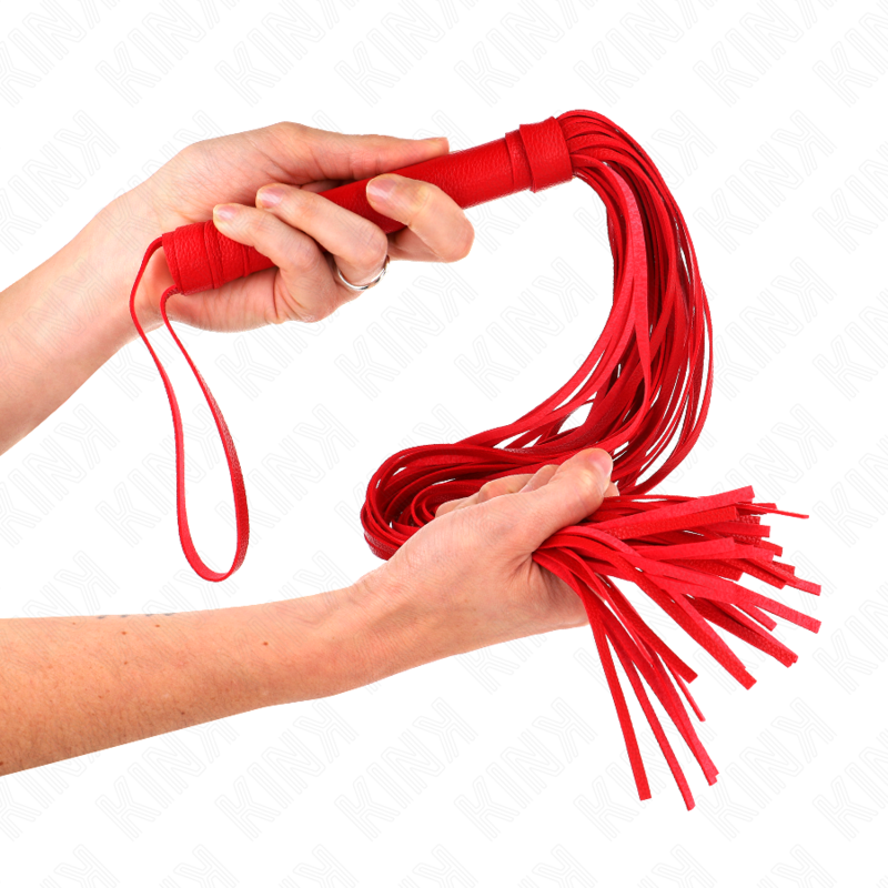 KINK Red Soft PVC Whip 70 cm - Látigo de Cola Suave