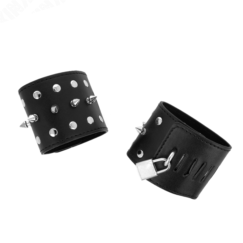 Kink Punk Wrist Restraints - Esposas de Muñeca con Púas 25x6 cm