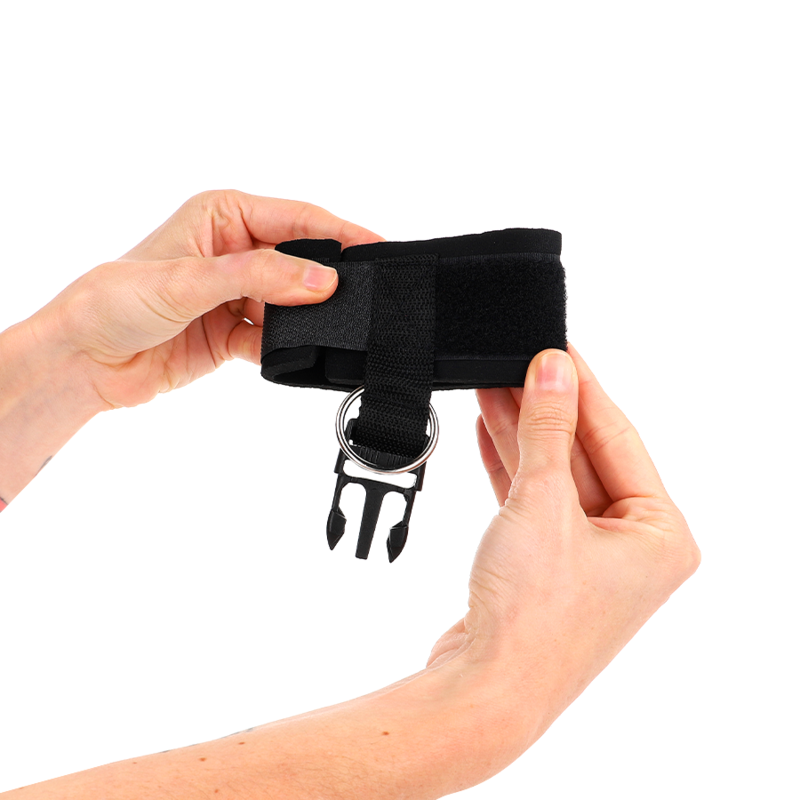 Kink Neoprene Hook&Loop Wrist Restraints - Ajustables 22-34 cm Negro