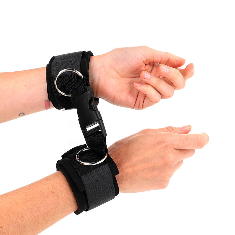 Kink Neoprene Hook&Loop Wrist Restraints - Ajustables 22-34 cm Negro