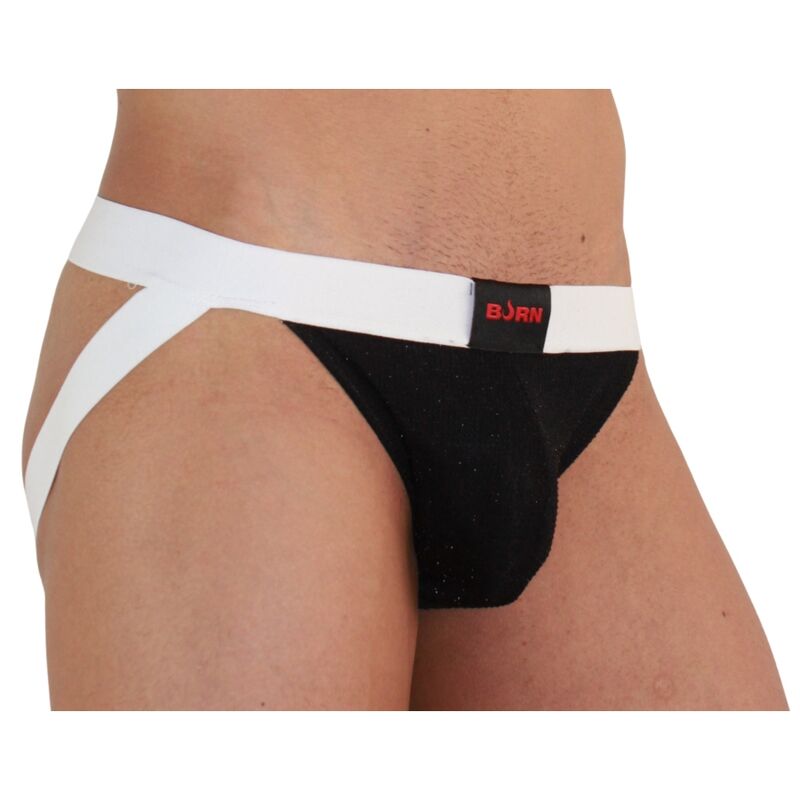 Burn 004 Jock Shiny Black White Talla S