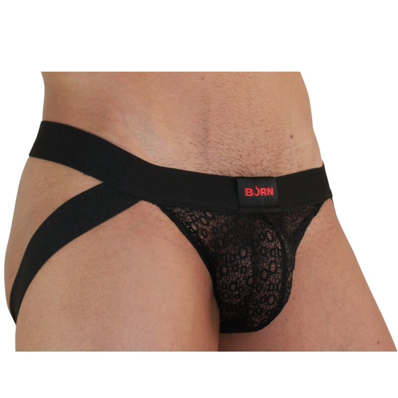 Burn 005 Jock Lingerie Negro Talla L