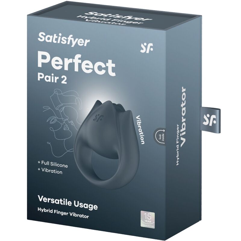Satisfyer Perfect Pair 2 - Anillo Vibrador y Estimulador de Dedo 2 en 1