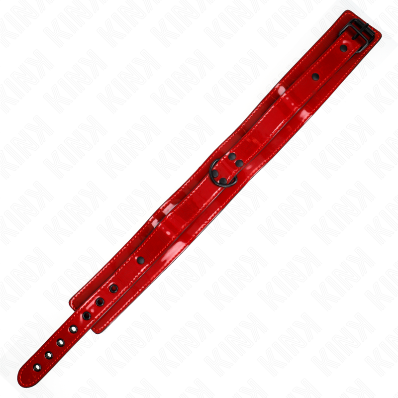 Collar Ajustable KINK Wine Red - Bondage Ergonómico 37.5-49.5 cm