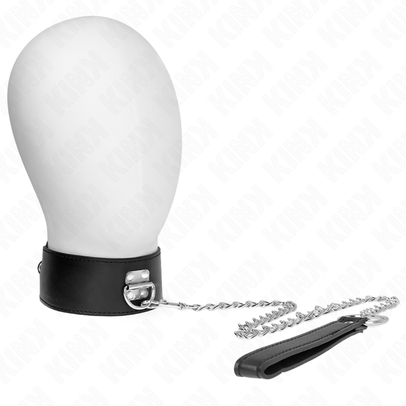 Collar con Correa Ajustable KINK - 65 cm Modelo 3 Negro
