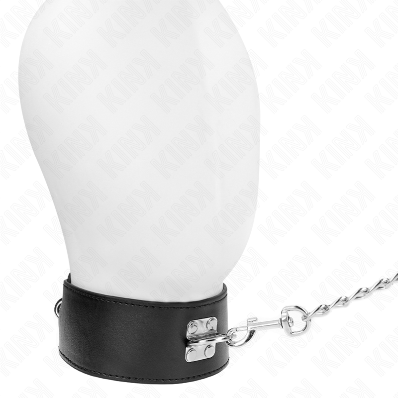 Collar con Correa Ajustable KINK - 65 cm Modelo 3 Negro