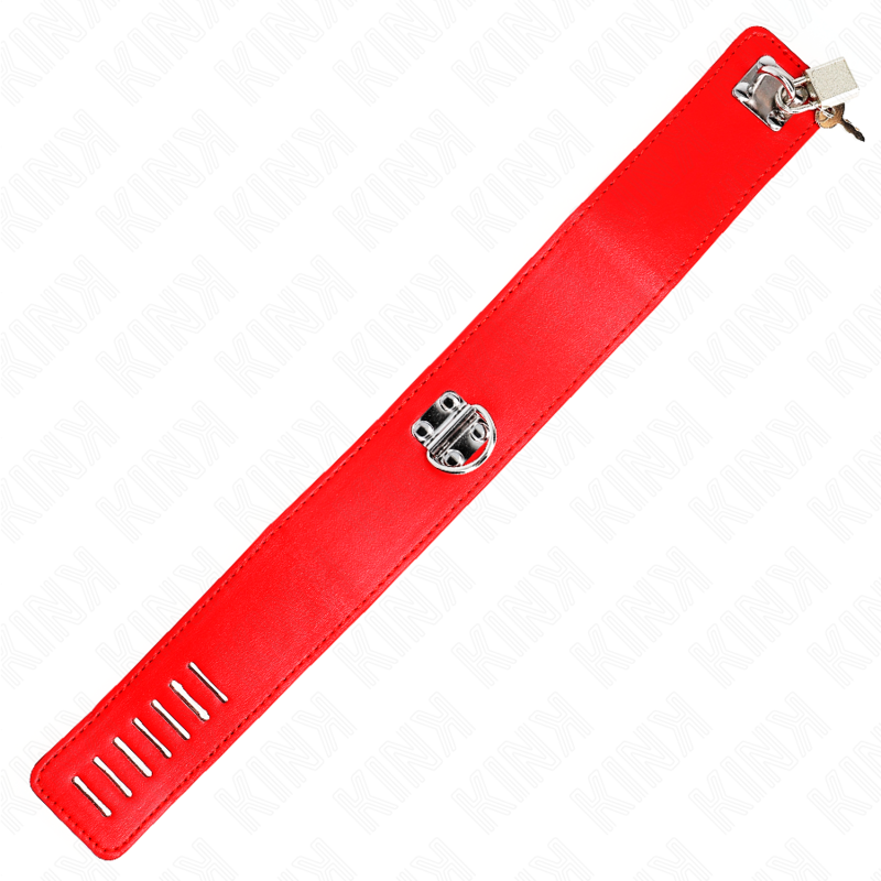 Collar KINK con Correa Ajustable Roja 65 cm - Control y Sumisión