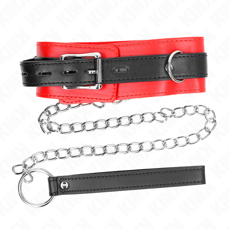 Collar KINK con Correa y Cinturón 65 cm - Rojo