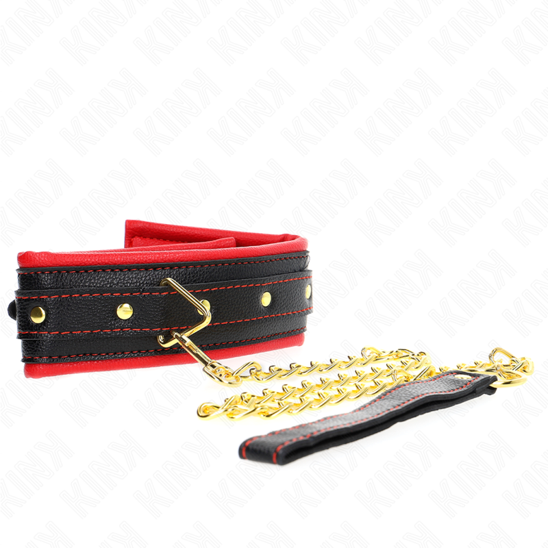 Collar Kink con Correa de Imitación Cuero Esponja Ajustable 37-54 cm