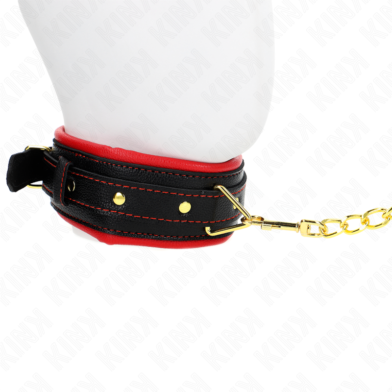 Collar Kink con Correa de Imitación Cuero Esponja Ajustable 37-54 cm