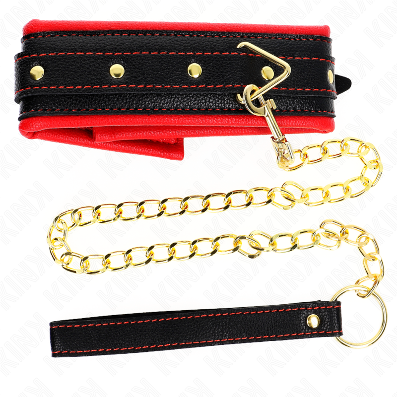 Collar Kink con Correa de Imitación Cuero Esponja Ajustable 37-54 cm