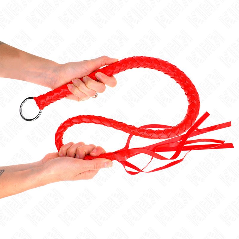 Látigo Serpiente KINK con Anillo Rojo 65 cm