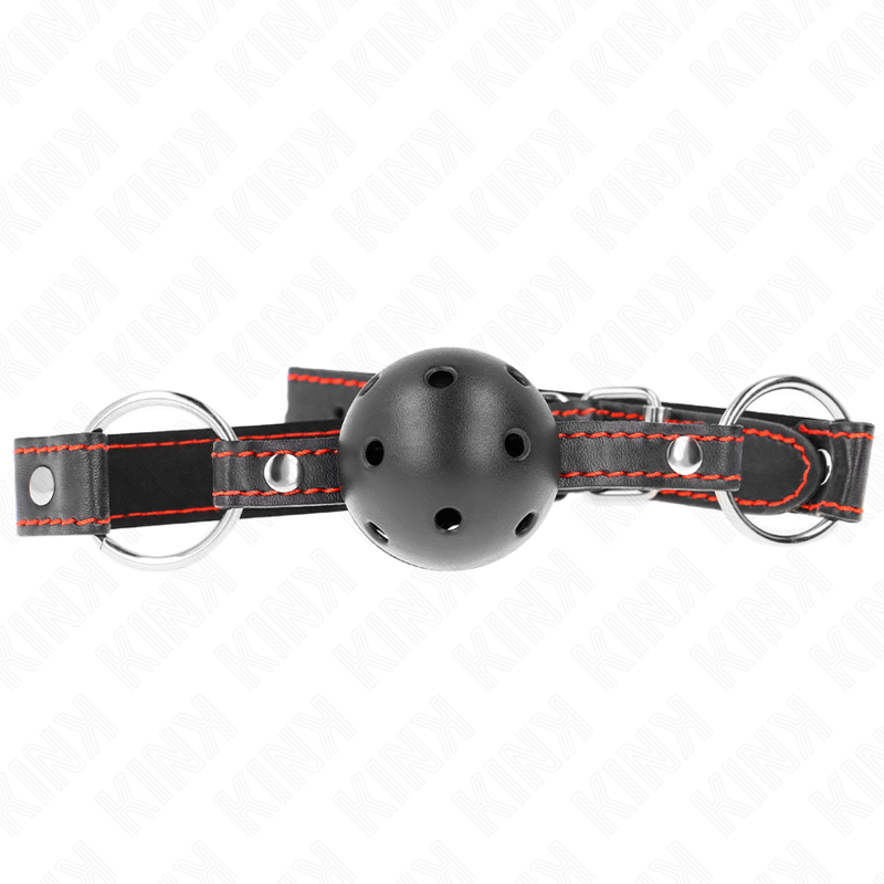 Kink Ball Gag Model 2 - Silicona Negra 65x2.5 cm