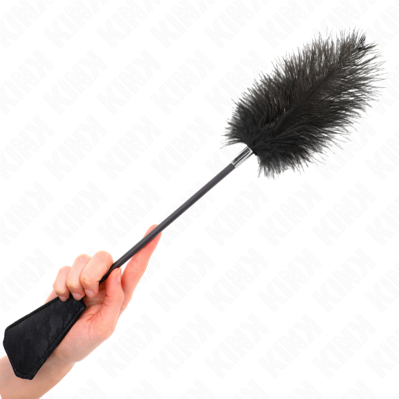 Kink Ostrich Feathers Tickler - Plumas de Avestruz 56 cm para Juego Sensorial