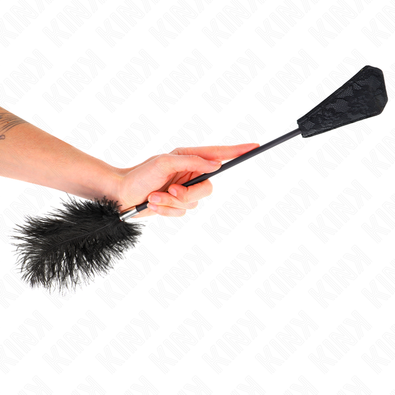 Kink Ostrich Feathers Tickler - Plumas de Avestruz 56 cm para Juego Sensorial