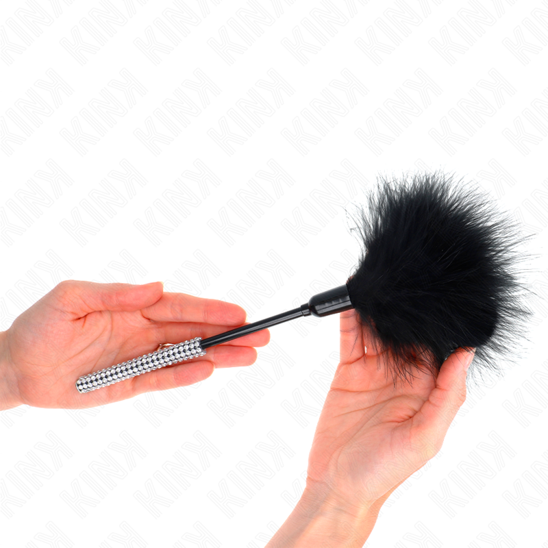 Kink Tickle Feathers Rhinestone - Plumero de Caricias 27 cm