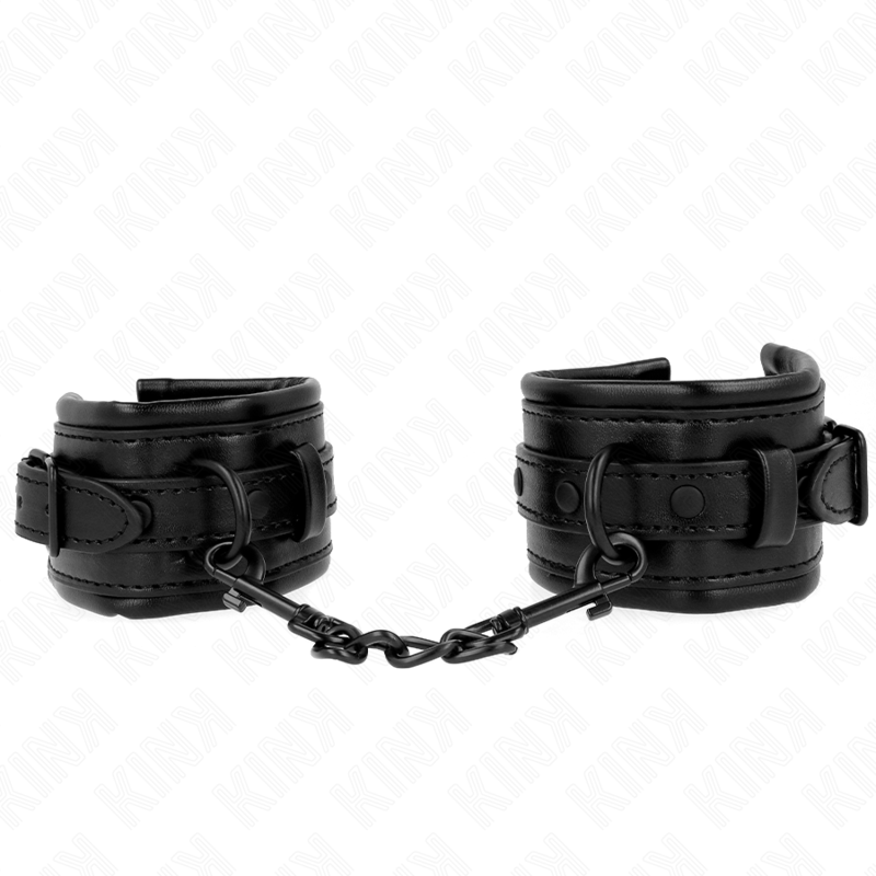Kink Wrist Restraints Black Adjustable - Esposas de Muñeca con Cierre de Candado