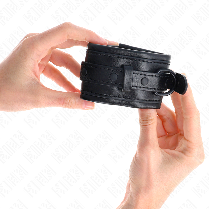 Kink Wrist Restraints Black Adjustable - Esposas de Muñeca con Cierre de Candado