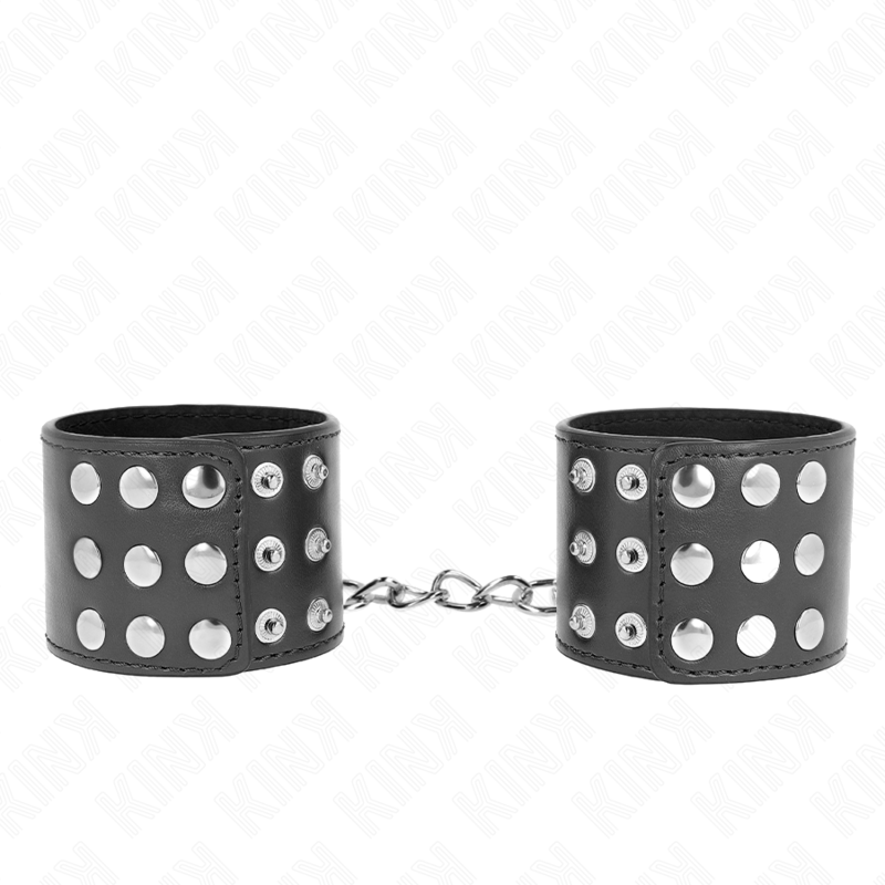 Kink Wrist Restraints Ajustables con Cierre de Presión Negro 19-24 cm