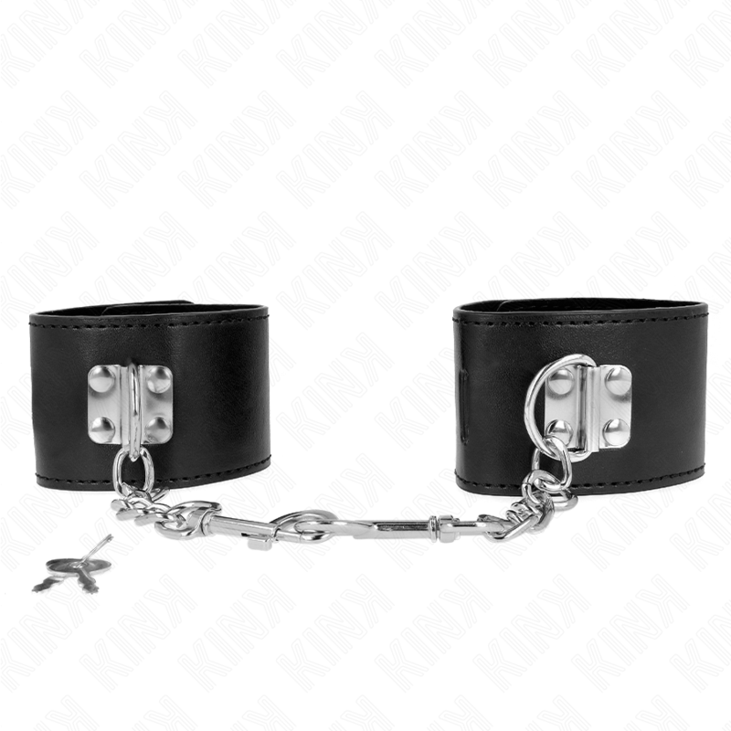 Kink Wrist Restraints - Brazaletes Ajustables con Cierre de Candado Negro
