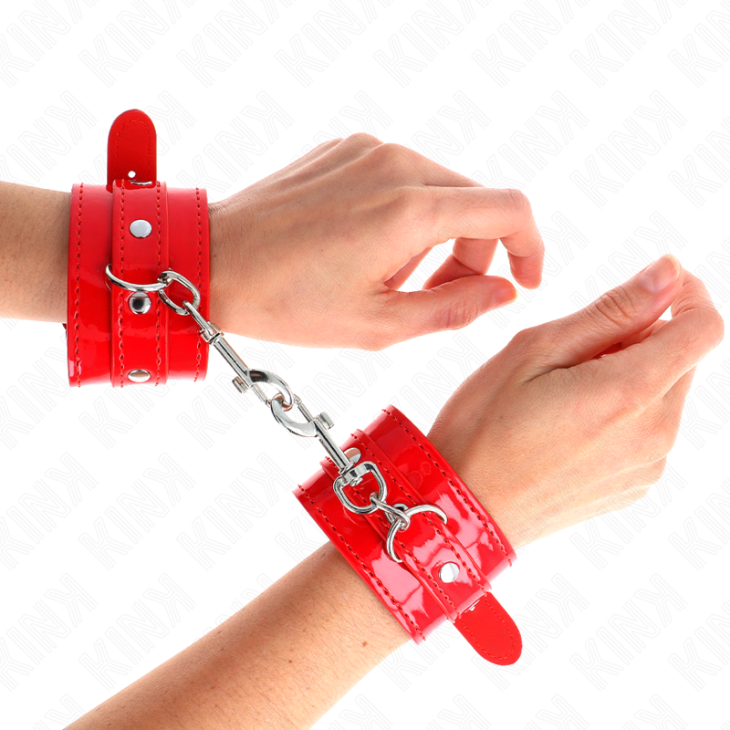 Esposas Ajustables KINK Rojo Brillante - Rango 23-33 cm