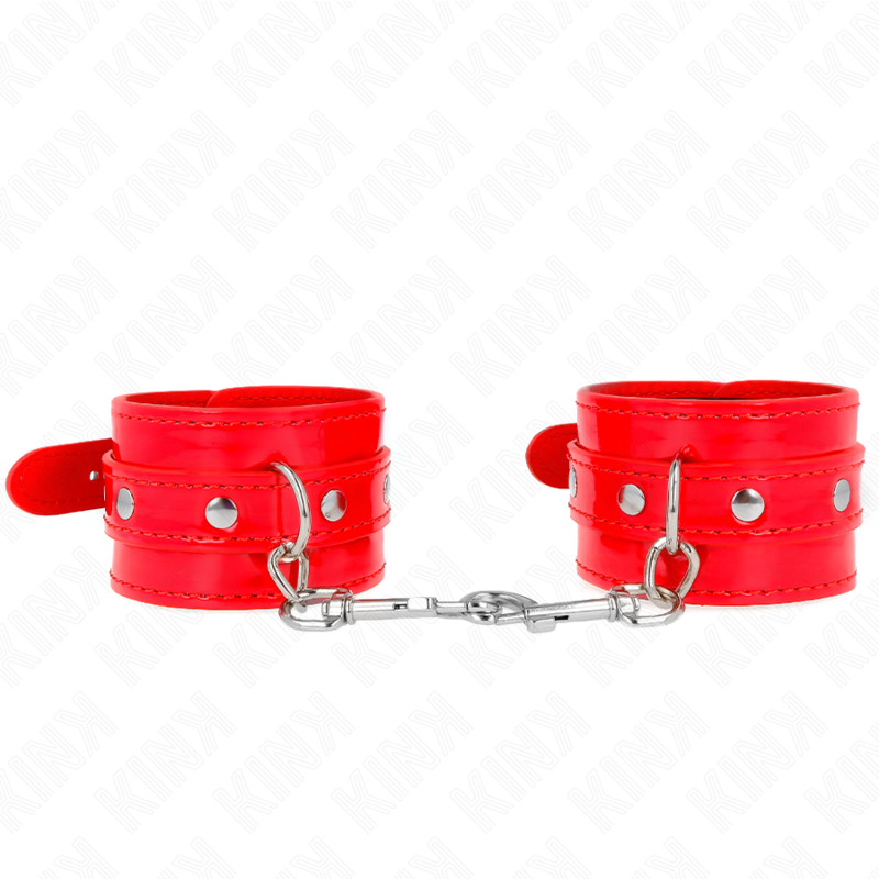 Esposas Ajustables KINK Rojo Brillante - Rango 23-33 cm