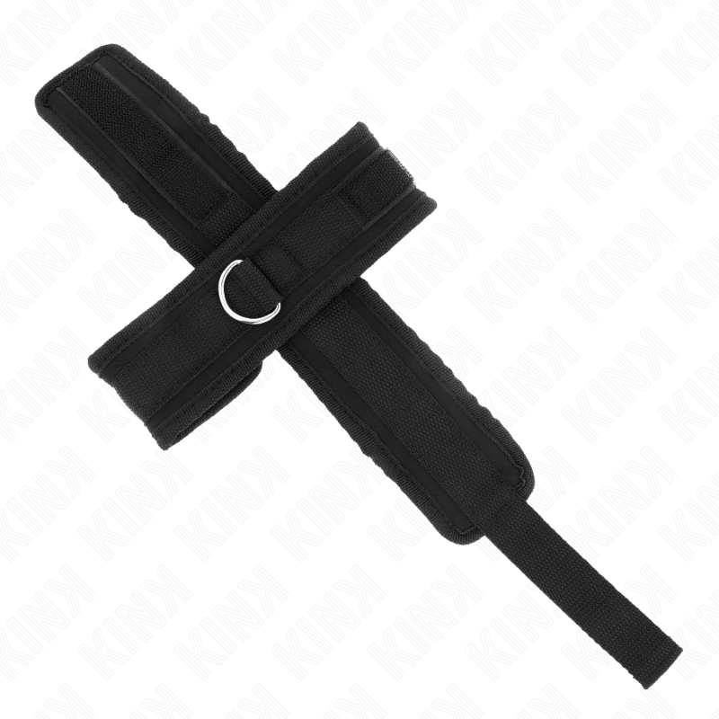 Kink Cross Cuffs Black - Esposas de Muñeca BDSM 34x5.5 cm