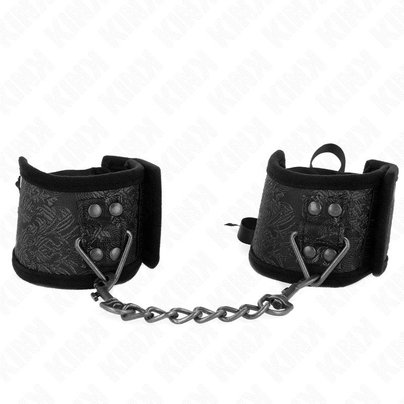 Kink Scandal Wrist Restraints - Esposas de Encaje Negro 24.5 cm
