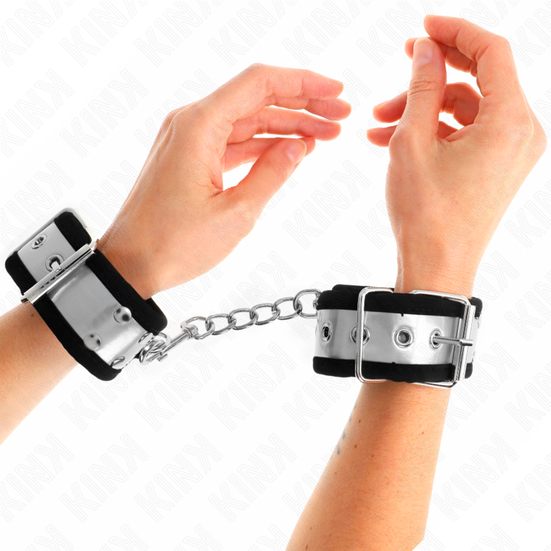 Kink Thin Wrist Restraints Black - Esposas de Muñeca Ajustables