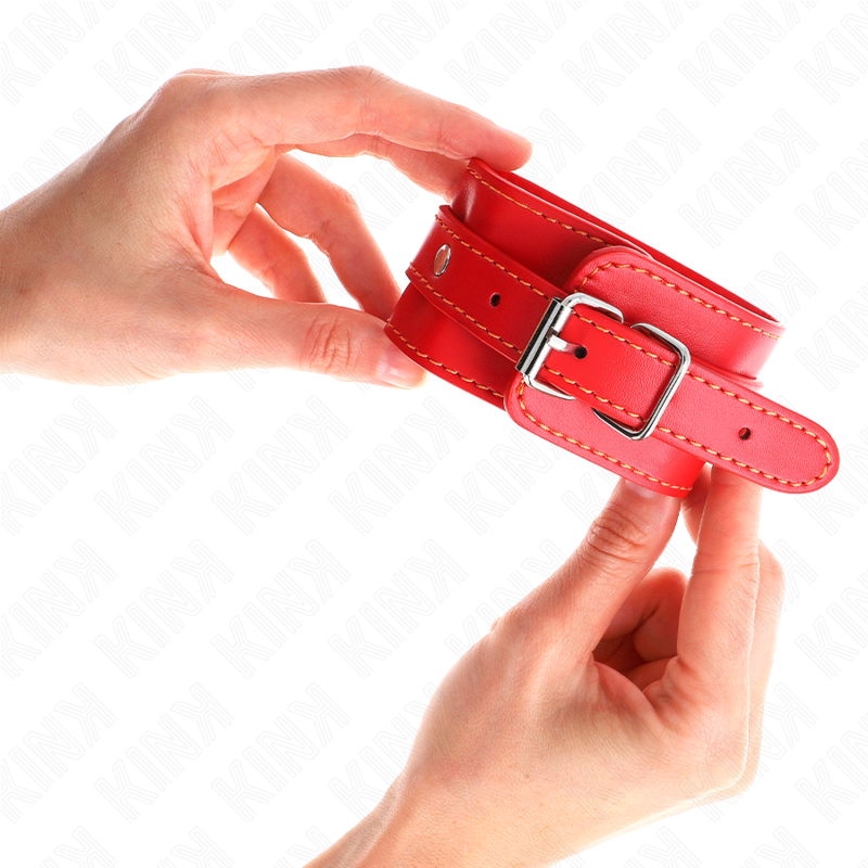 Kink Thin Wrist Restraints Red - Ajustables 21-33 cm