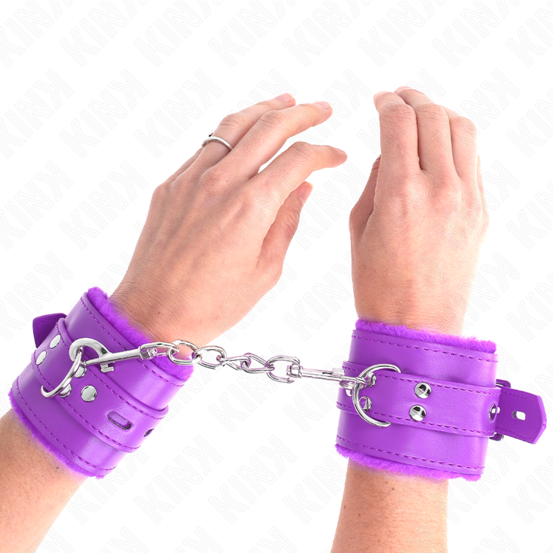 Esposas de Muñeca Kink con Forro de Piel - Ajustables 17-29 cm
