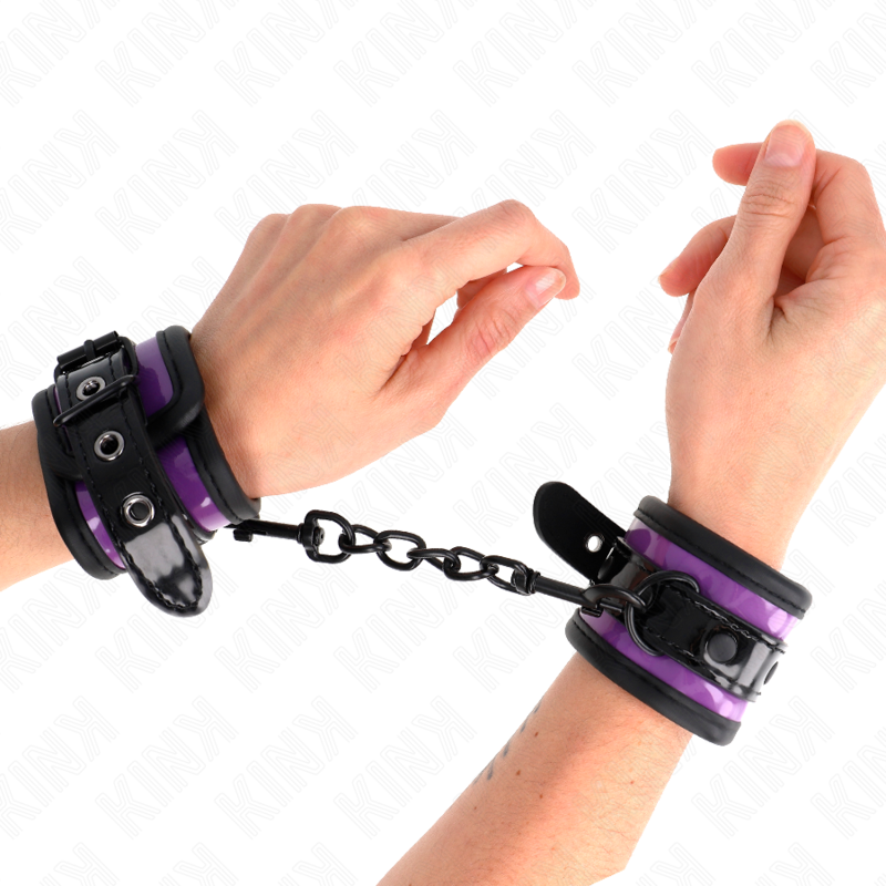 Esposas de Muñeca Neopreno Ajustables KINK Púrpura Claro 21-28 cm