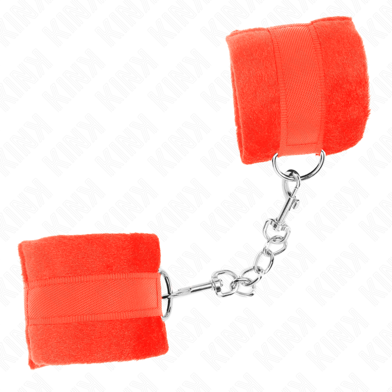 Esposas de Muñeca Fur Kink Beginner - Rojo 30x7 cm