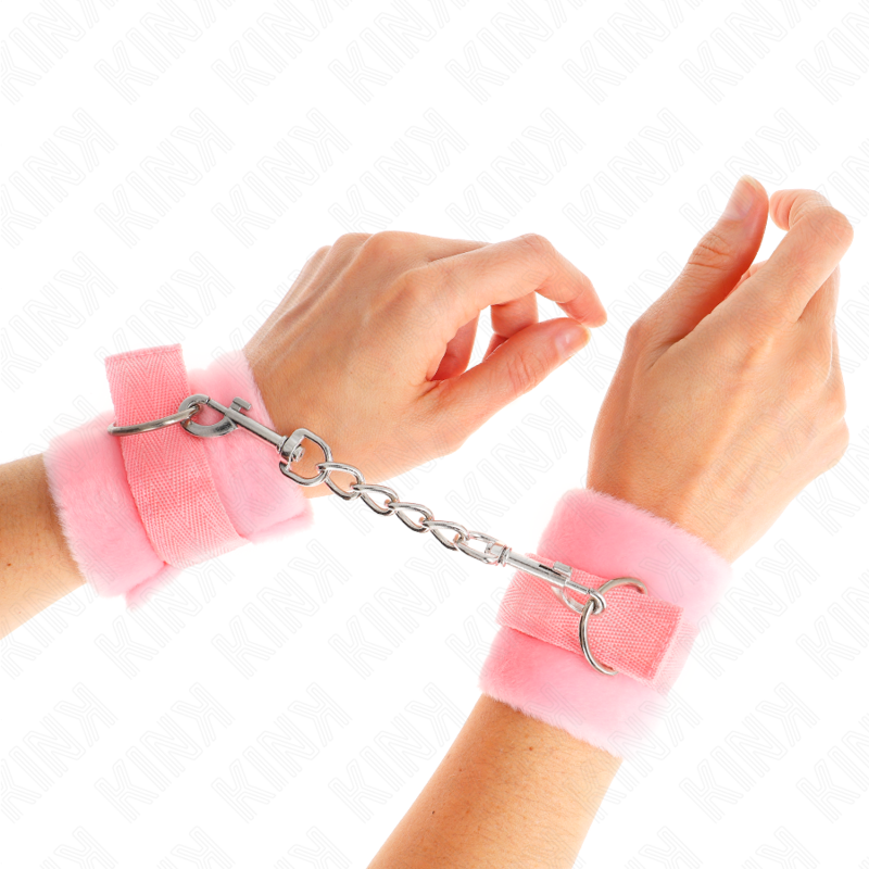 Esposas de Muñeca con Pelaje Kink Beginner - Rosa 30x7 cm
