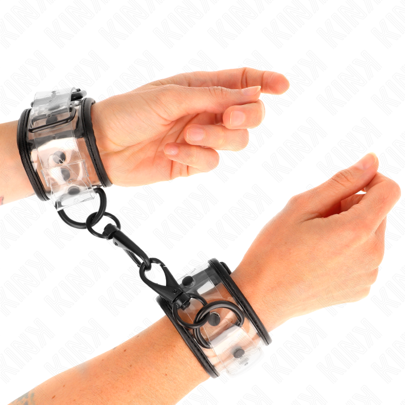 Kink Clear Wrist Cuffs - Esposas de Muñeca Ajustables 18-30 cm