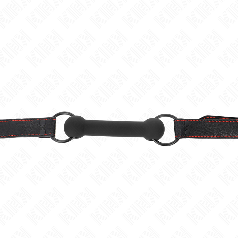 Bone Gag con Correa de Cuero Sintético Ajustable 41-57 cm