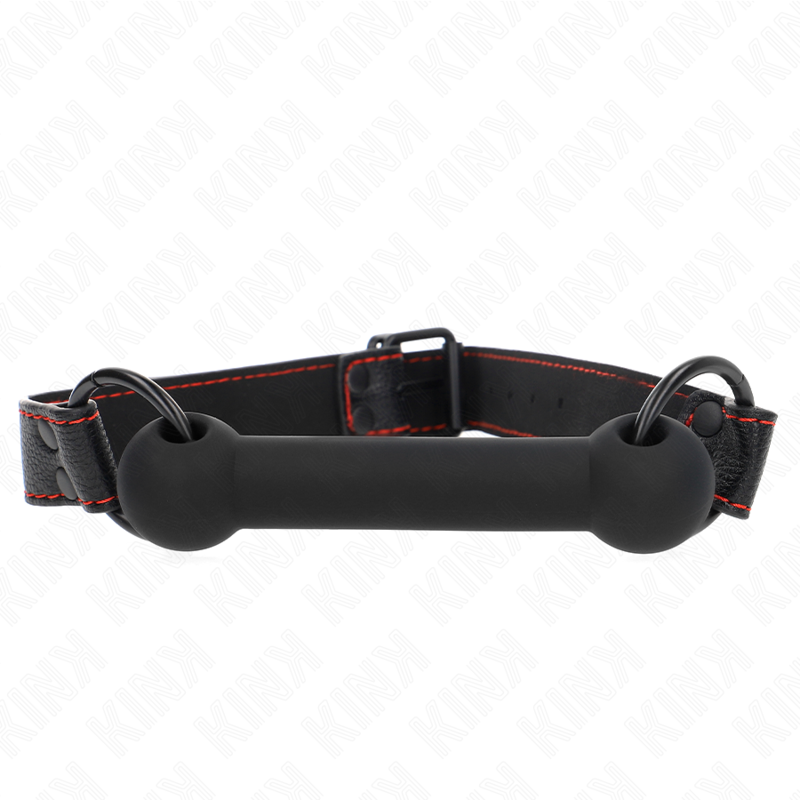 Bone Gag con Correa de Cuero Sintético Ajustable 41-57 cm