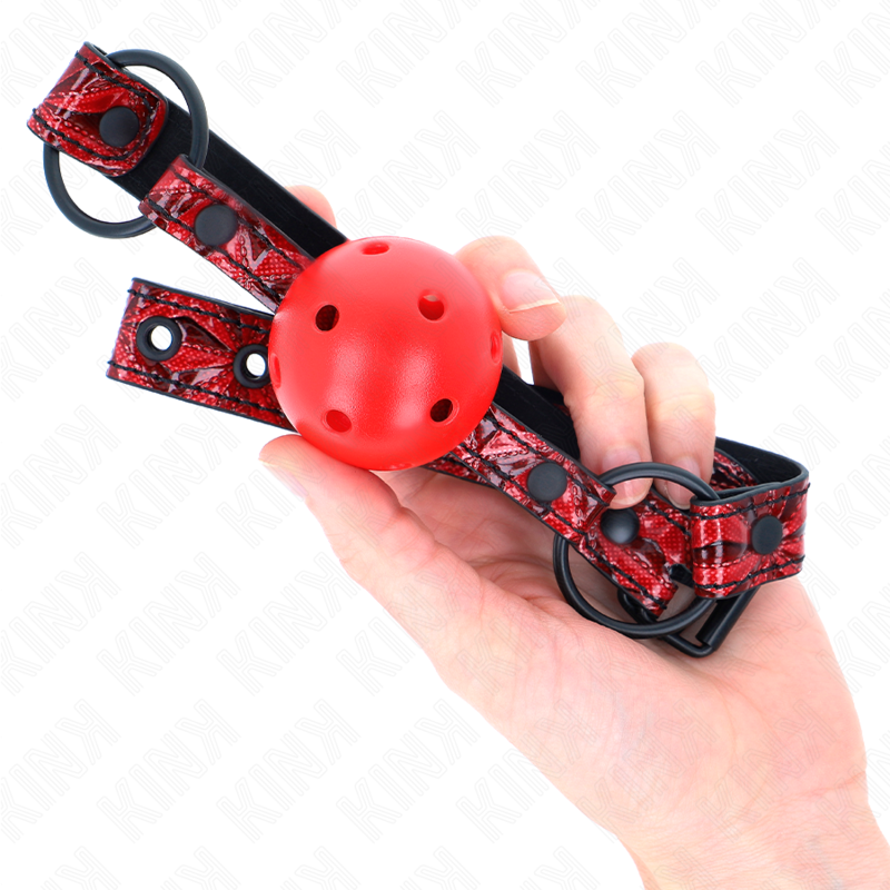 Mordaza de Bola KINK Diamante 4.5 cm - Ajustable BDSM