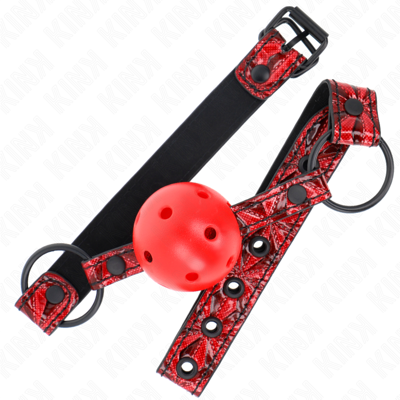 Mordaza de Bola KINK Diamante 4.5 cm - Ajustable BDSM