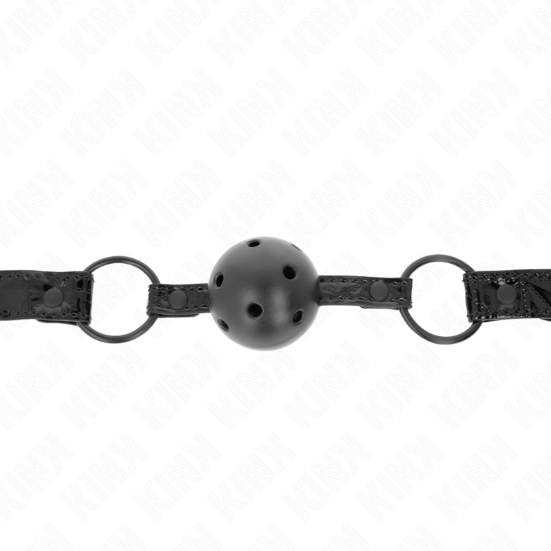 KINK Diamond Pattern Ball Gag 4.5 cm - Mordaza Ajustable 42-60 cm