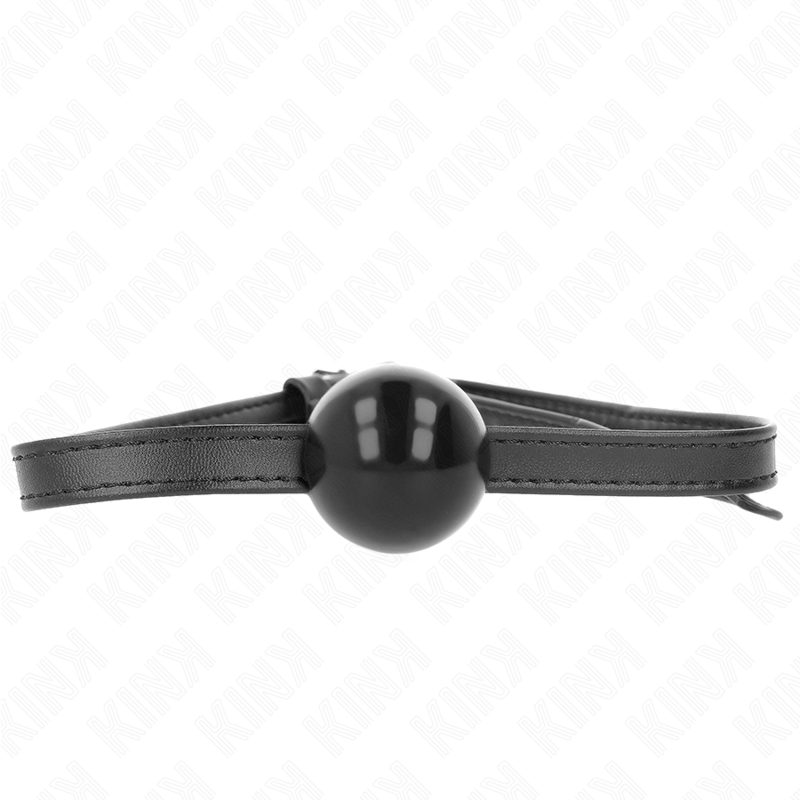 Kink Small Simplicity Strap Ball Gag 4 cm - Cuero Genuino Ajustable