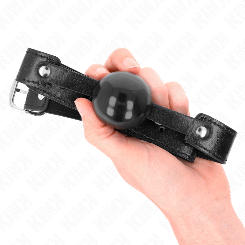 KINK Ball Gag TPE Suave 4 cm - Mordaza Ajustable BDSM