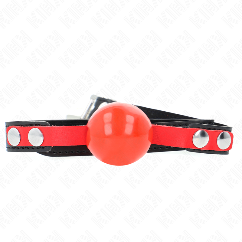 KINK Ball Gag TPE Suave 4cm - Mordaza Ajustable BDSM 37-52cm