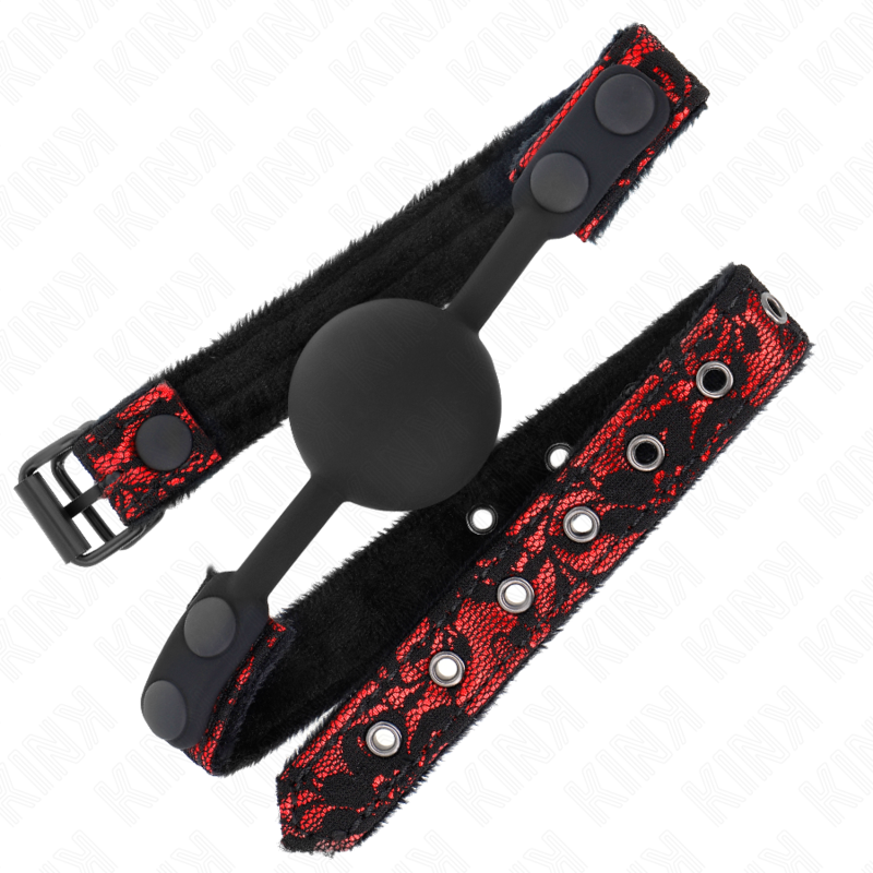 Mordaza de Bola Ajustable Silicona KINK Scandal - 4 cm