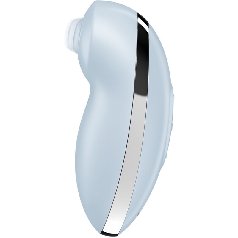 Satisfyer Tap & Climax 2 - Vibrador y Estimulador de Silicona Azul