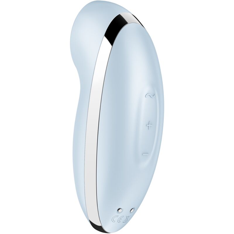 Satisfyer Tap & Climax 2 - Vibrador y Estimulador de Silicona Azul