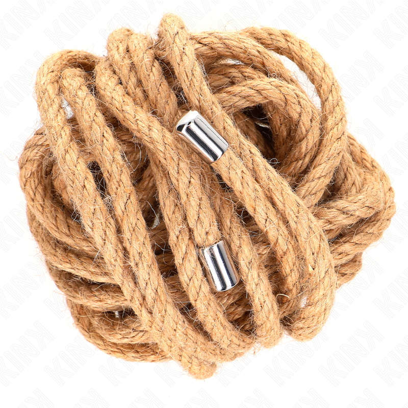 Cuerda de Cáñamo con Cabezal Metálico 5 Metros - KINK Rope Arts