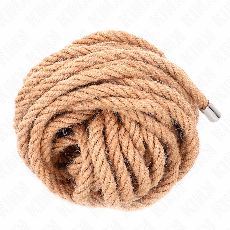 Cuerda de Cáñamo con Cabezal Metálico 10 Metros - KINK Rope Arts